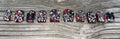 Halloween Junk handmade red jelly halloween junk press on nails with silver skull bat and star charms and rhinestones, short square